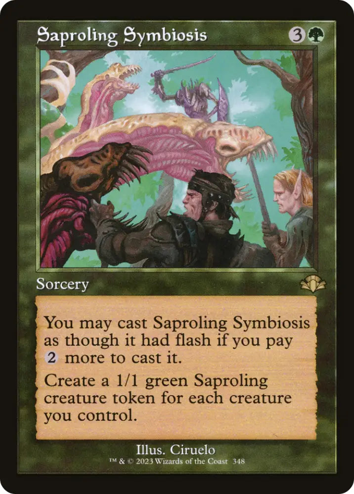 Saproling Symbiosis (Retro) [Dominaria Remastered] - MTG Single