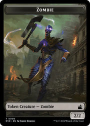 Saproling // Zombie Double-Sided Token [Ravnica Remastered Tokens] - MTG Single