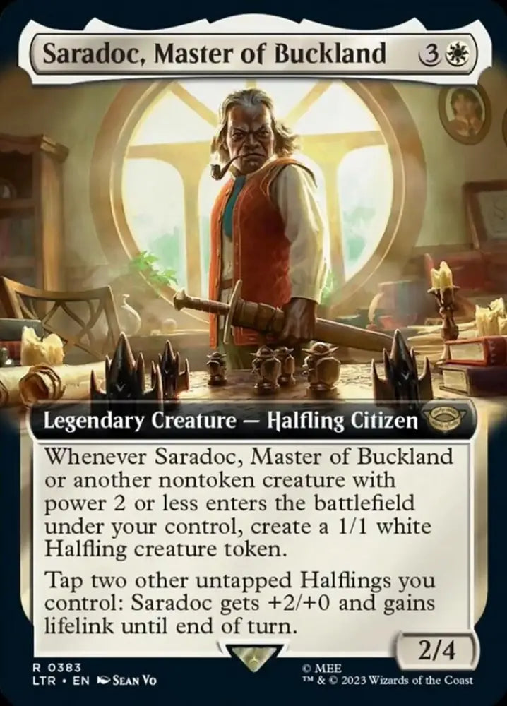 Saradoc Master of Buckland (Extended Art) [The Lord of the Rings: Tales of Middle-Earth] - MTG Single