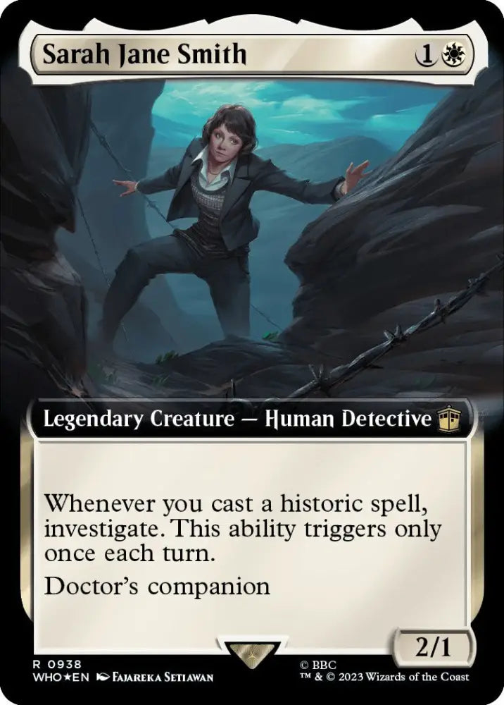 Sarah Jane Smith (Extended Art) (Surge Foil) [Doctor Who] - MTG Single