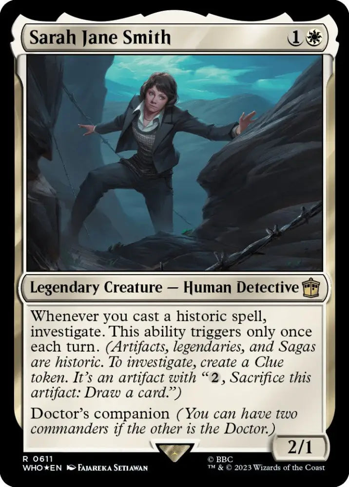 Sarah Jane Smith (Surge Foil) [Doctor Who] - MTG Single