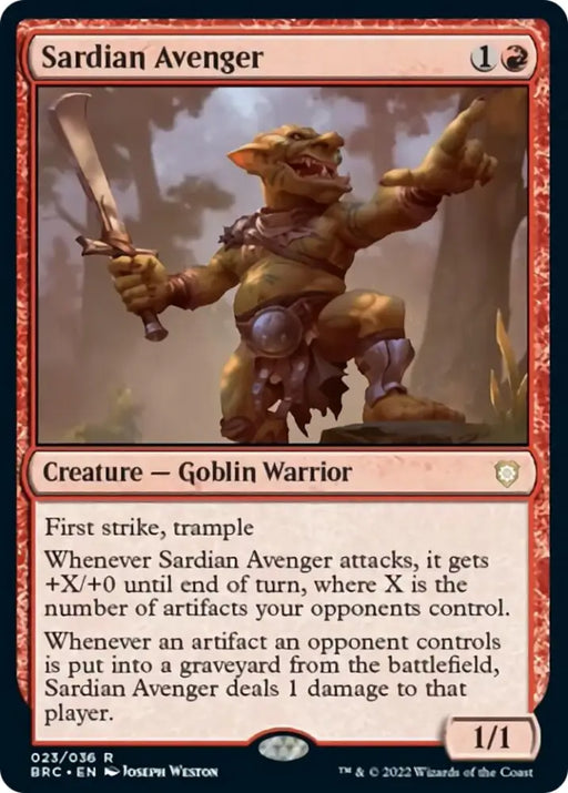 Sardian Avenger [The Brothers’ War Commander] - MTG Single
