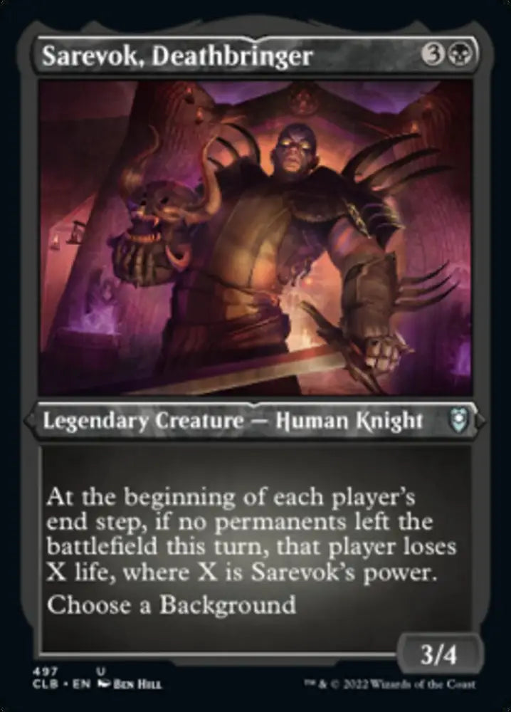 Sarevok Deathbringer (Foil Etched) [Commander Legends: Battle for Baldur’s Gate] - MTG Single