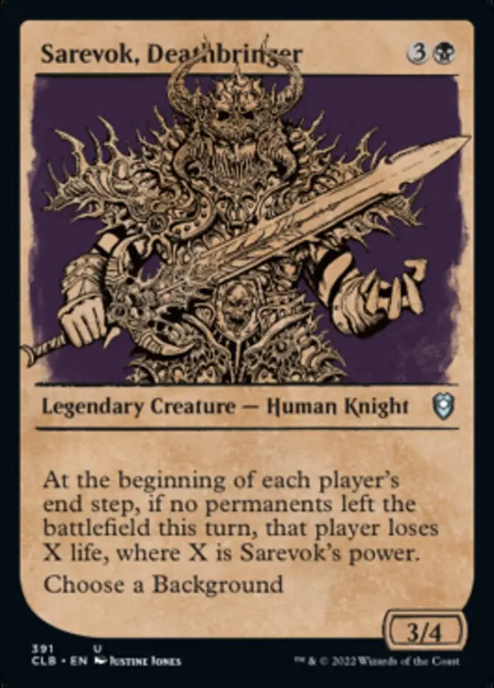Sarevok Deathbringer (Showcase) [Commander Legends: Battle for Baldur’s Gate] - MTG Single