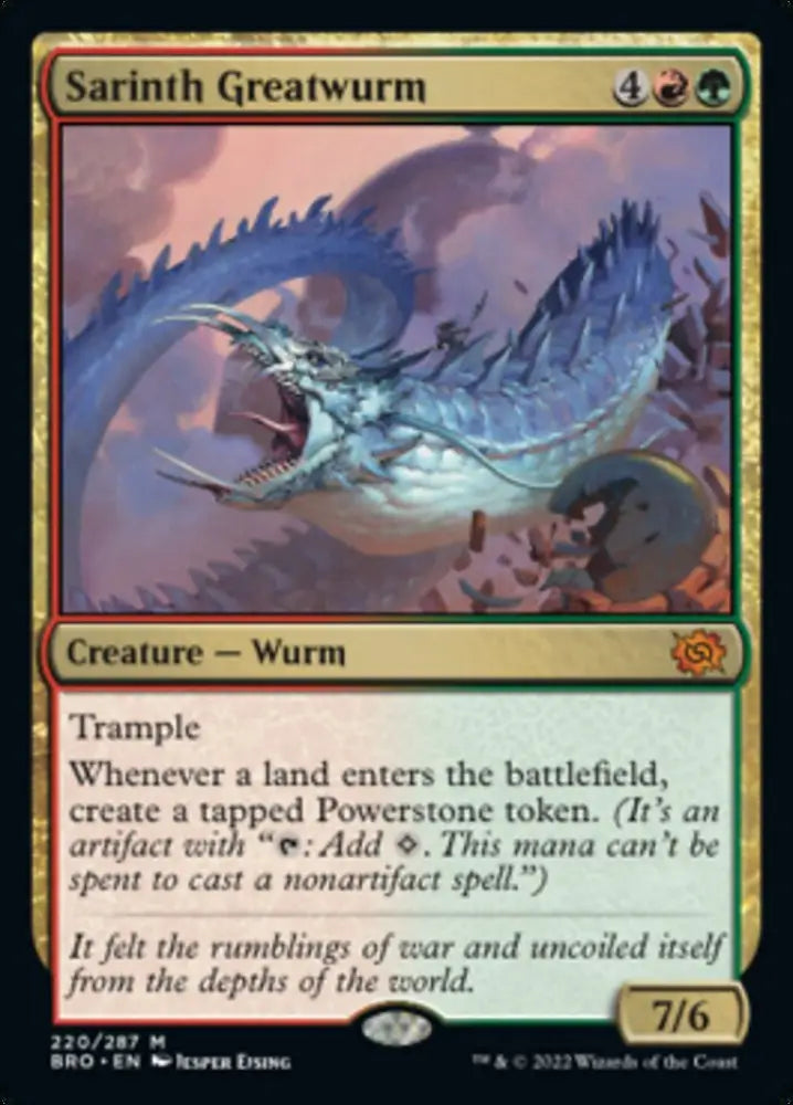 Sarinth Greatwurm [The Brothers’ War] - MTG Single