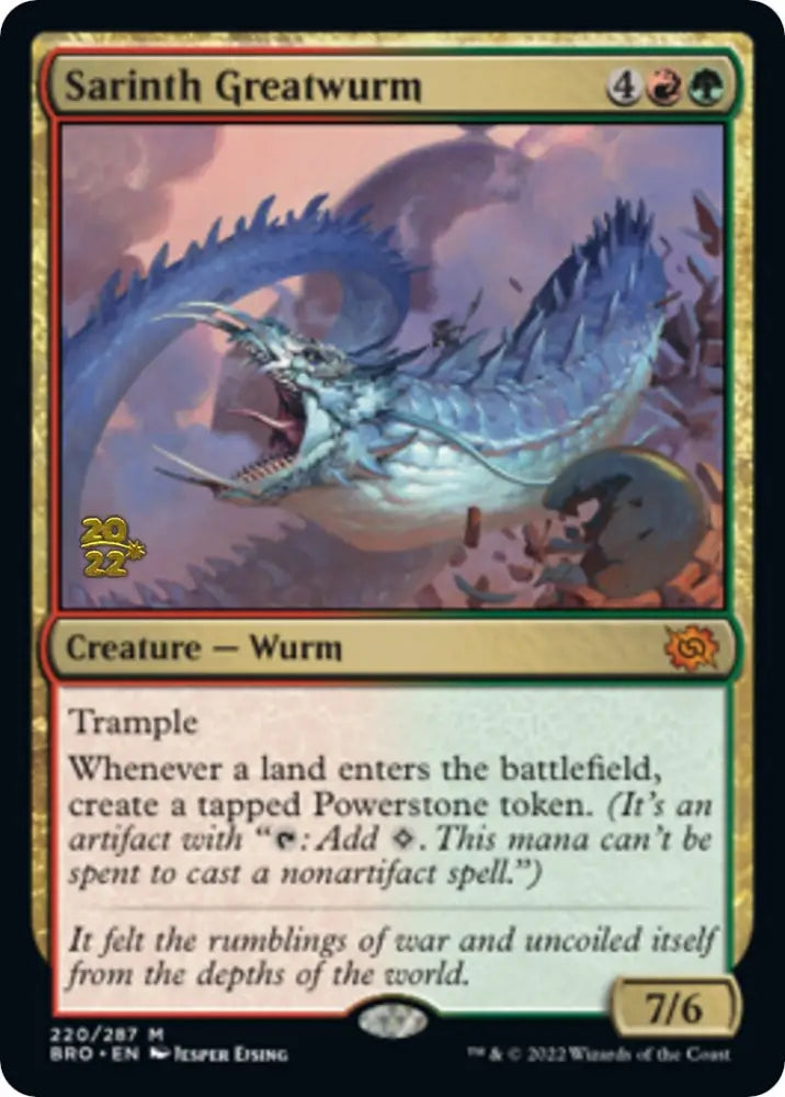 Sarinth Greatwurm [The Brothers’ War Prerelease Promos] - MTG Single