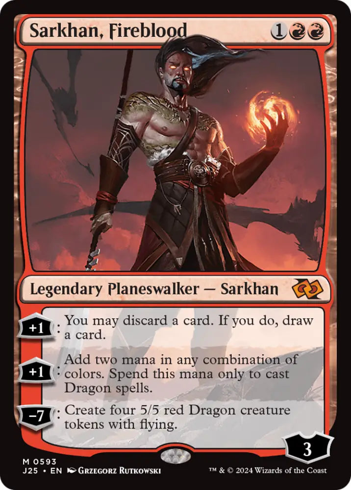 Sarkhan Fireblood [Foundations Jumpstart] - MTG Single
