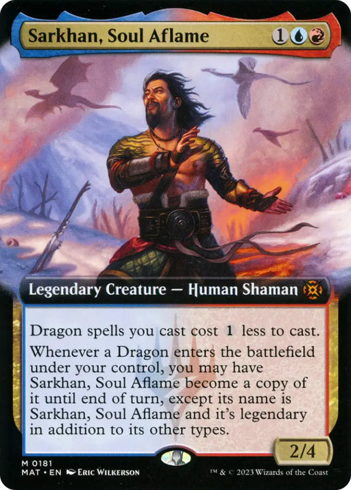 Sarkhan Soul Aflame (Extended Art) [March of the Machine: The Aftermath] - MTG Single
