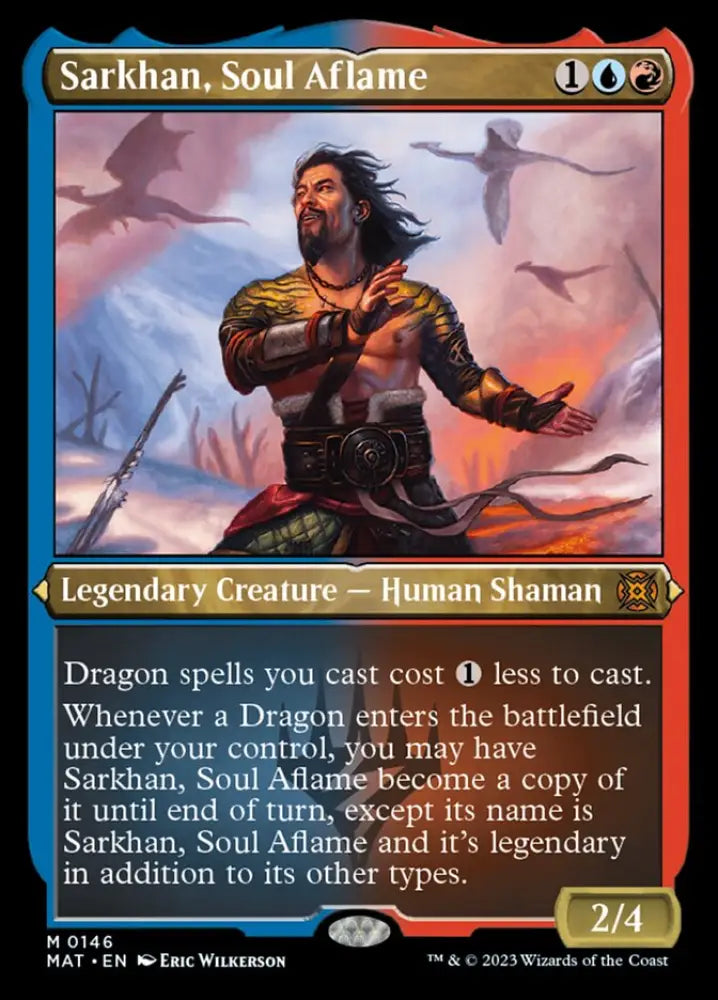Sarkhan Soul Aflame (Foil Etched) [March of the Machine: The Aftermath] - MTG Single