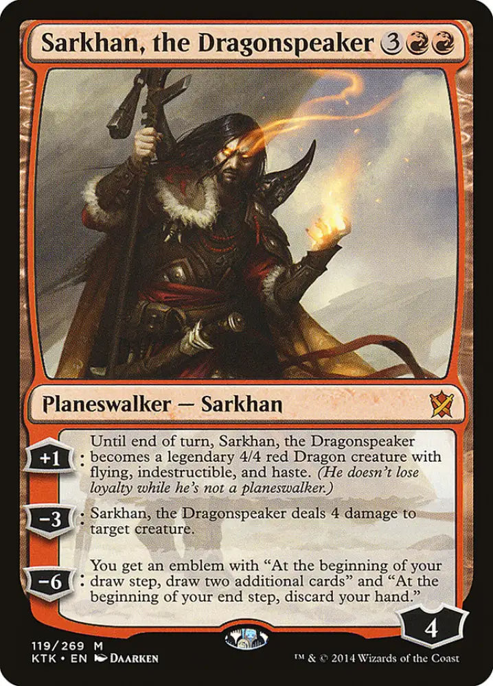 Sarkhan the Dragonspeaker [Khans of Tarkir] - MTG Single