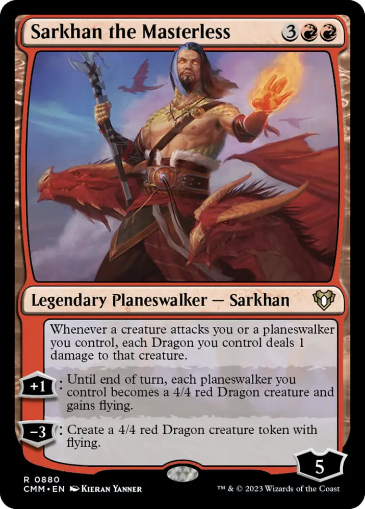 Sarkhan the Masterless [Commander Masters] - MTG Single