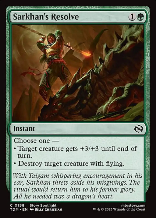 Sarkhan's Resolve (158) [Tarkir: Dragonstorm]