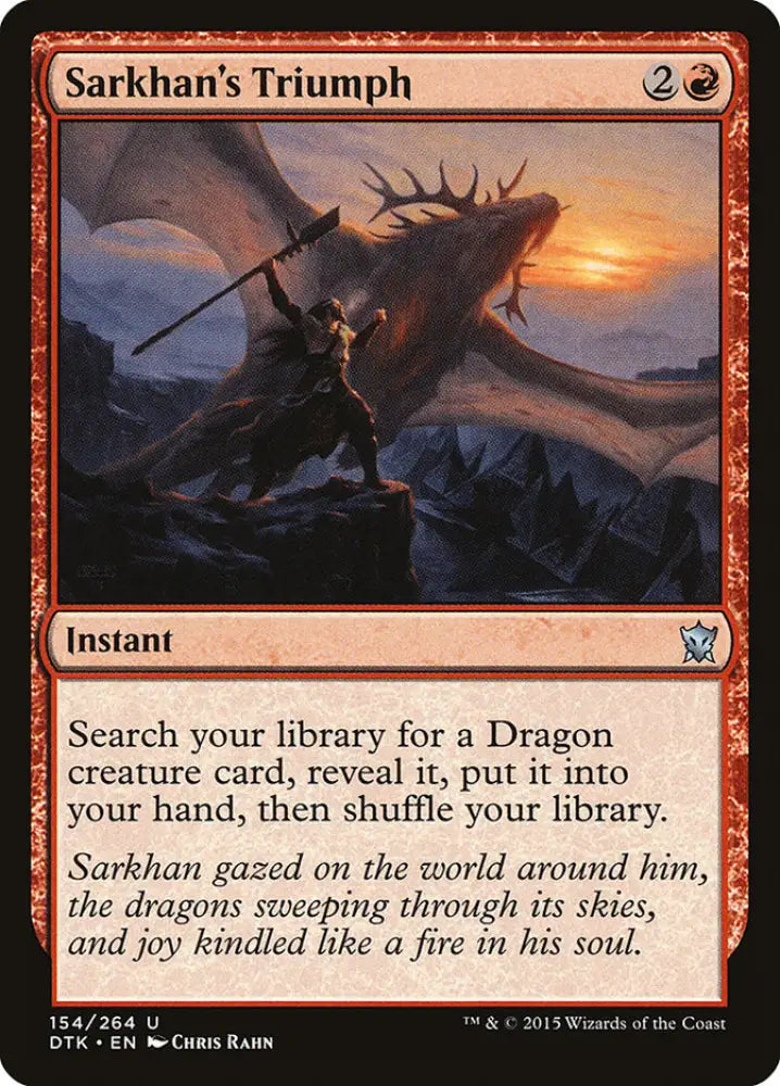 Sarkhan’s Triumph [Dragons of Tarkir] - MTG Single