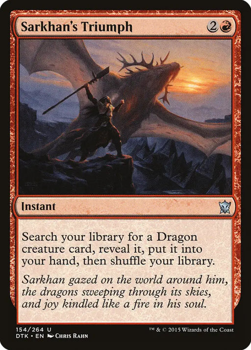 Sarkhan’s Triumph [Dragons of Tarkir] - MTG Single