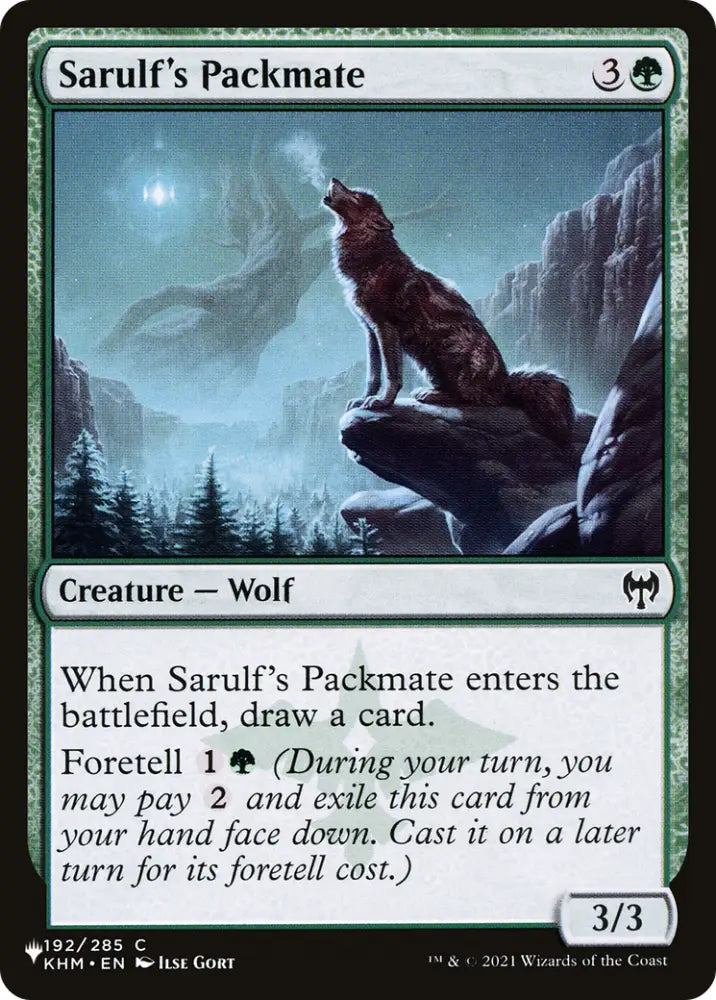 Sarulf’s Packmate [The List] - MTG Single