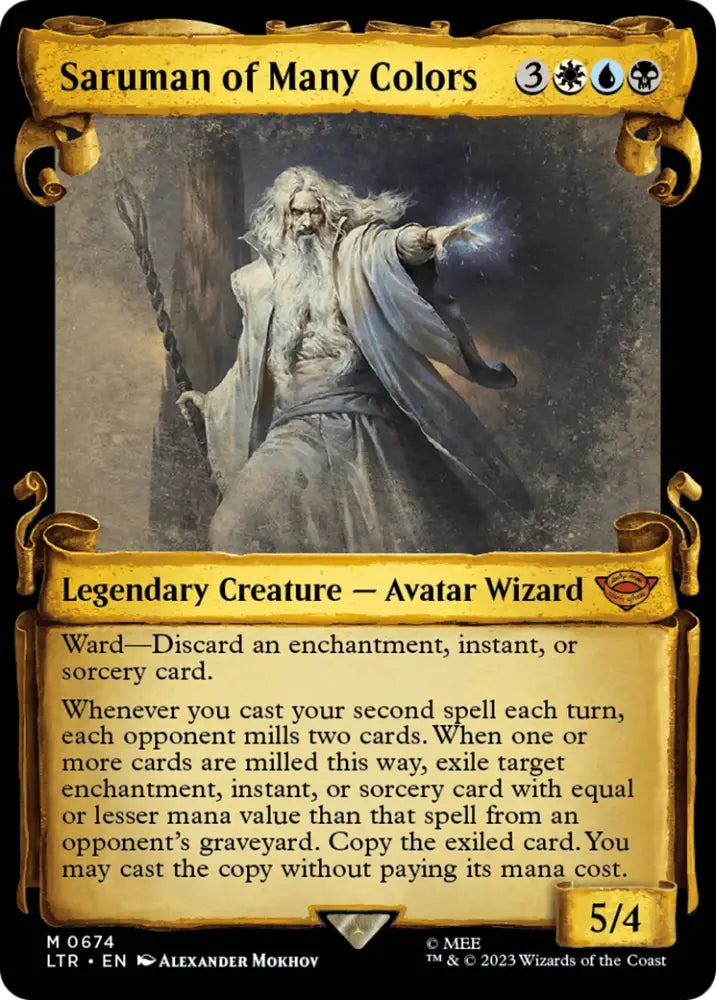 Saruman of Many Colors [The Lord of the Rings: Tales of Middle-Earth Showcase Scrolls] - MTG Single