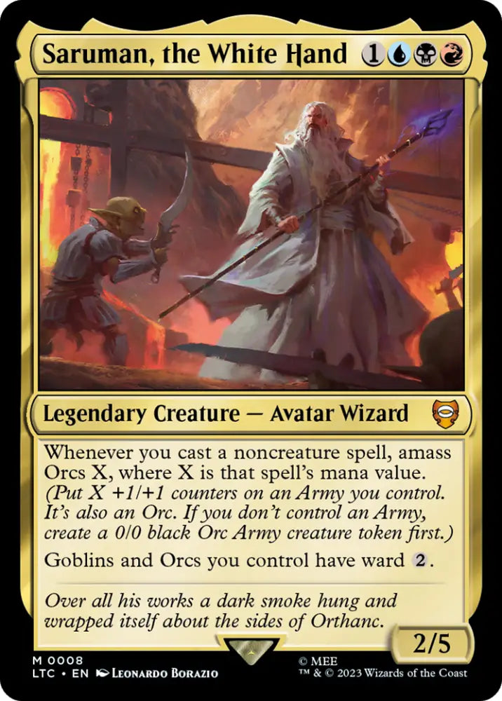 Saruman the White Hand [The Lord of the Rings: Tales of Middle-Earth Commander] - MTG Single