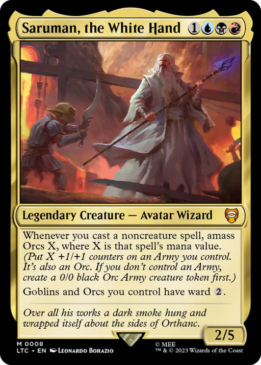 Saruman the White Hand [The Lord of the Rings: Tales of Middle-Earth Commander] - MTG Single