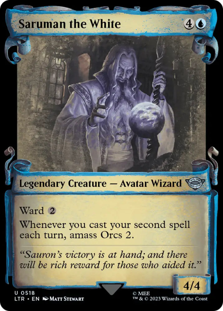 Saruman the White [The Lord of the Rings: Tales of Middle-Earth Showcase Scrolls] - MTG Single
