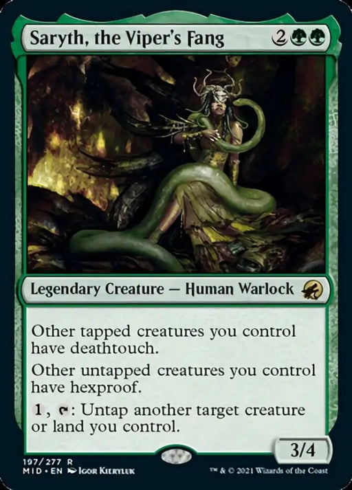 Saryth the Viper’s Fang [Innistrad: Midnight Hunt] - MTG Single