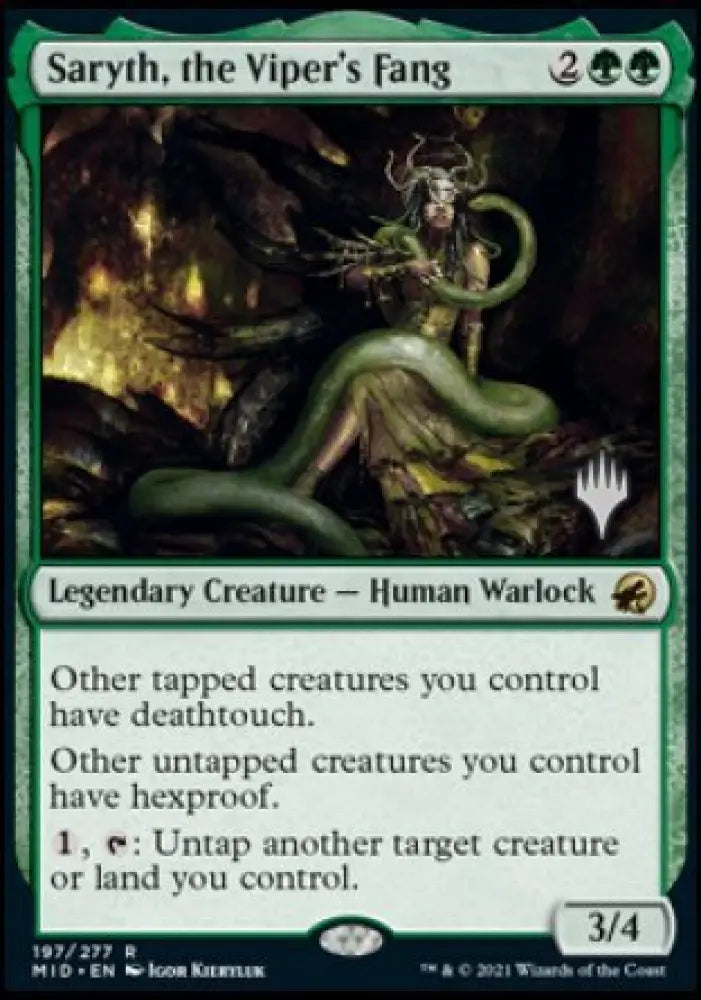Saryth the Viper’s Fang (Promo Pack) [Innistrad: Midnight Hunt Promos] - MTG Single
