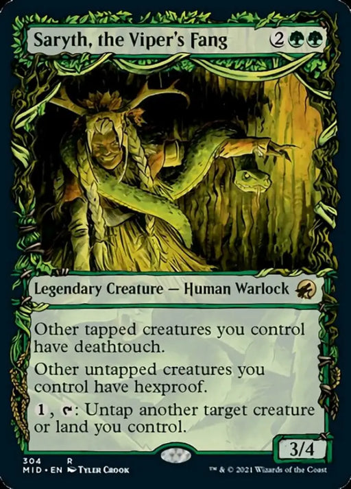 Saryth the Viper’s Fang (Showcase Equinox) [Innistrad: Midnight Hunt] - MTG Single