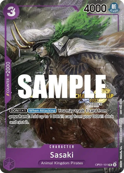 Sasaki (CS 2023 Event Pack Finalist Ver.) (OP01-101) [One Piece Promotion Cards]