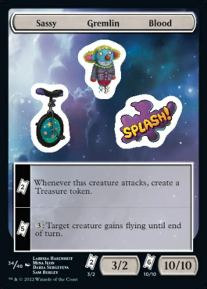 Sassy Gremlin Blood [Unfinity Stickers] - MTG Single