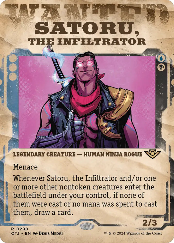 Satoru the Infiltrator (Showcase) [Outlaws of Thunder Junction] - MTG Single