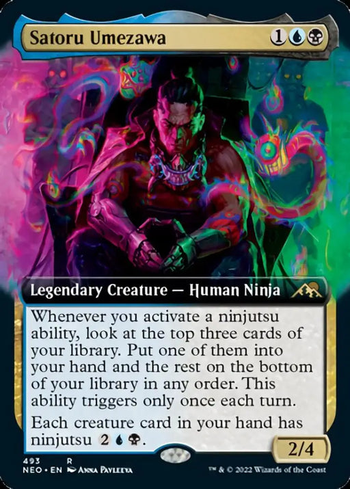 Satoru Umezawa (Extended Art) [Kamigawa: Neon Dynasty] - MTG Single