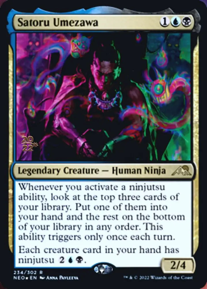 Satoru Umezawa [Kamigawa: Neon Dynasty Prerelease Promos] - MTG Single