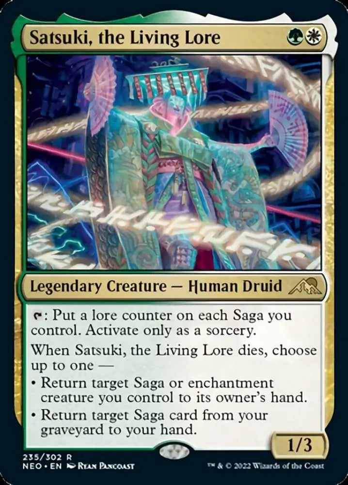 Satsuki the Living Lore [Kamigawa: Neon Dynasty] - MTG Single