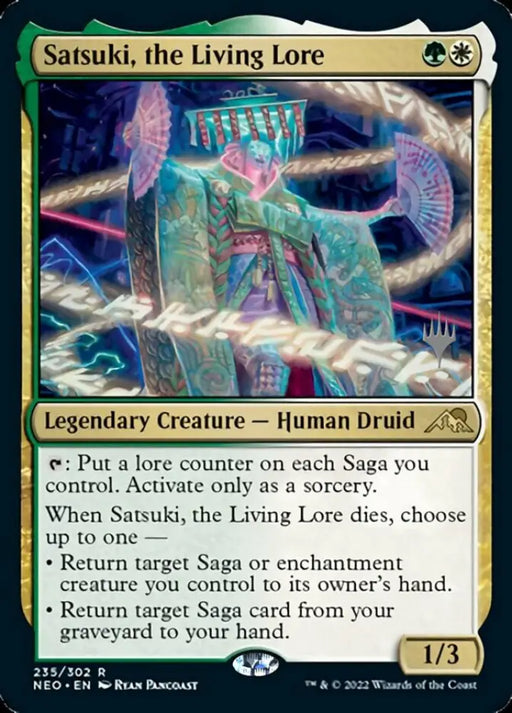 Satsuki the Living Lore (Promo Pack) [Kamigawa: Neon Dynasty Promos] - MTG Single