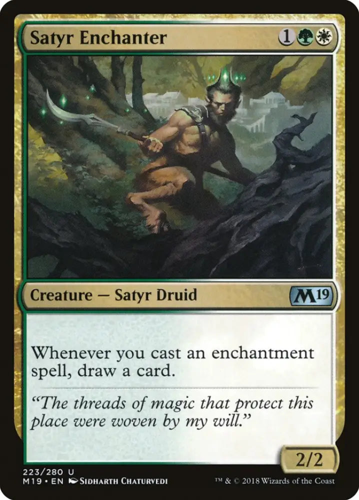 Satyr Enchanter [Core Set 2019] - MTG Single
