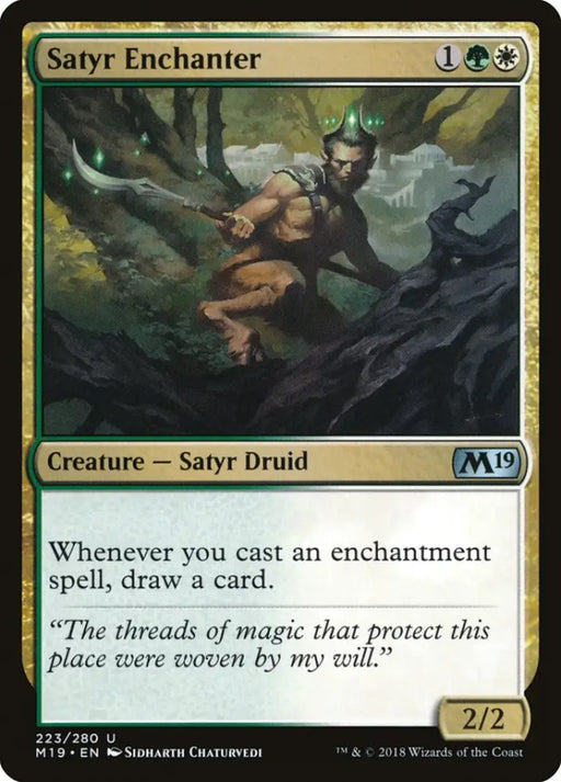 Satyr Enchanter [Core Set 2019] - MTG Single