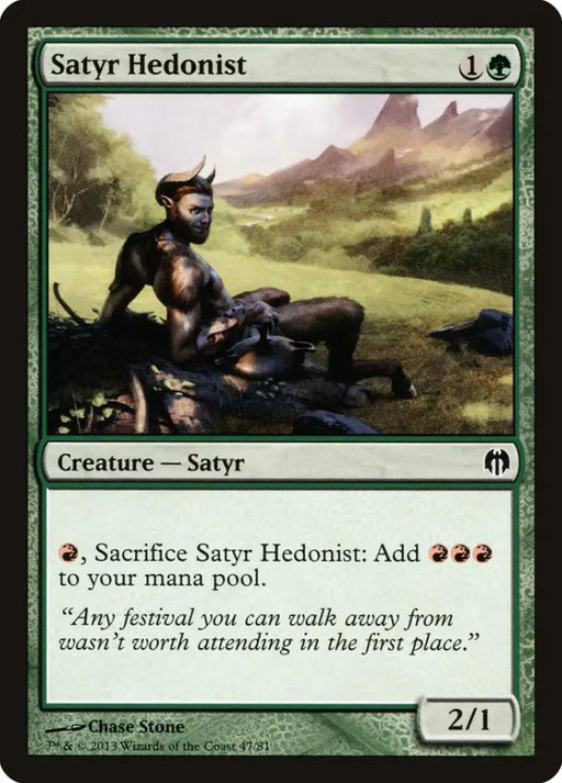Satyr Hedonist [Duel Decks: Heroes vs. Monsters] - MTG Single