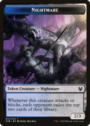 Satyr // Nightmare Double-Sided Token [Theros Beyond Death Tokens] - MTG Single