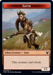 Satyr // Nightmare Double-Sided Token [Theros Beyond Death Tokens] - MTG Single