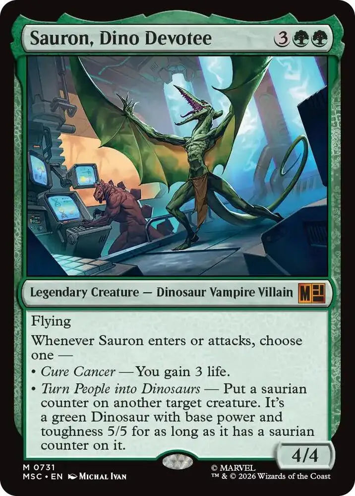 Sauron, Dino Devoteee (731) [Marvel Super Heroes Commander]