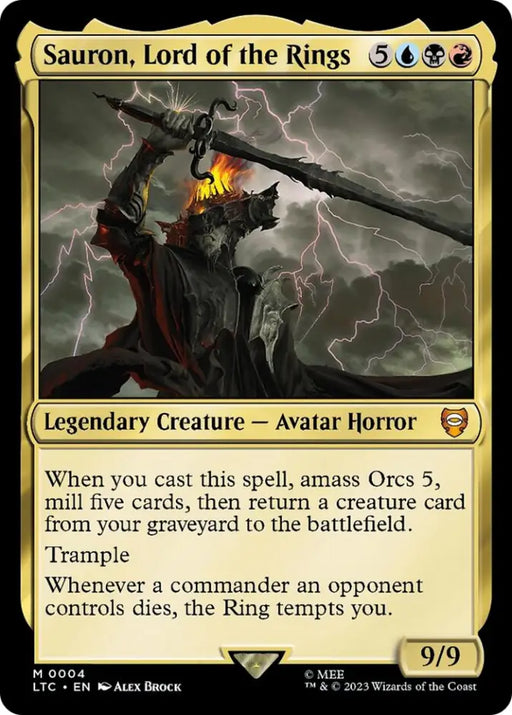 Sauron Lord of the Rings [The Lord of the Rings: Tales of Middle-Earth Commander] - MTG Single