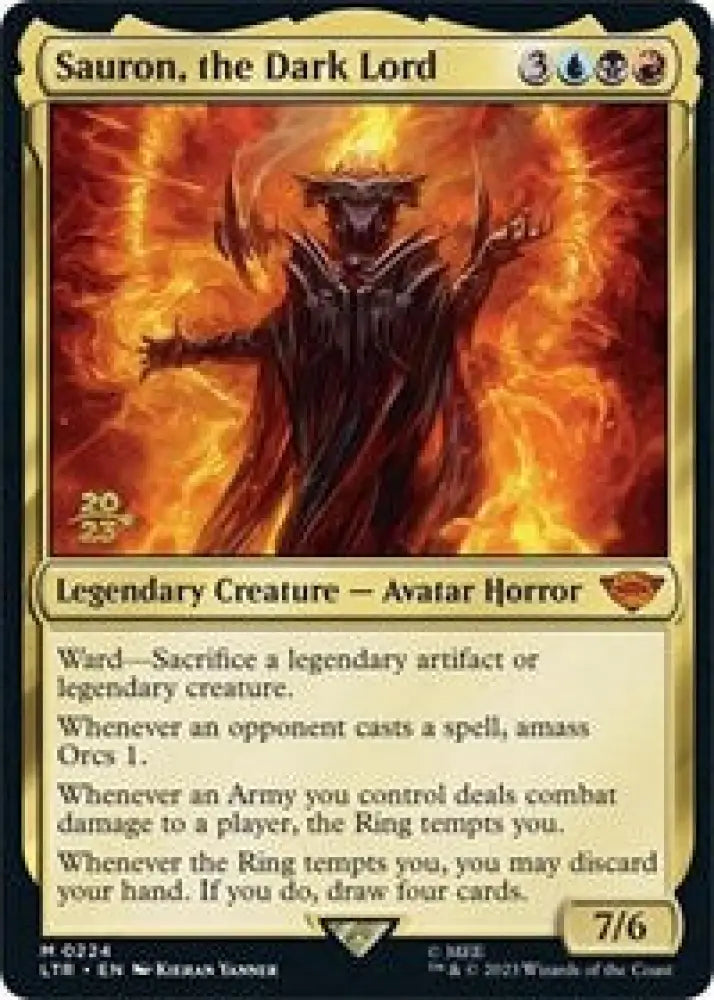 Sauron, the Dark Lord (224) [Prerelease Cards]