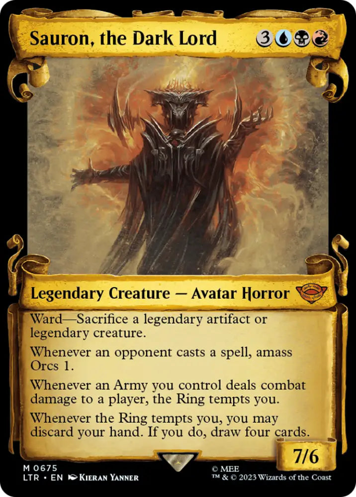 Sauron the Dark Lord [The Lord of the Rings: Tales of Middle-Earth Showcase Scrolls] - MTG Single