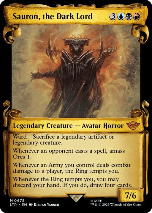 Sauron the Dark Lord [The Lord of the Rings: Tales of Middle-Earth Showcase Scrolls] - MTG Single