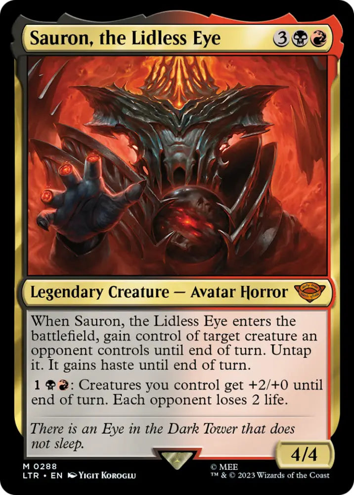 Sauron the Lidless Eye [The Lord of the Rings: Tales of Middle-Earth] - MTG Single