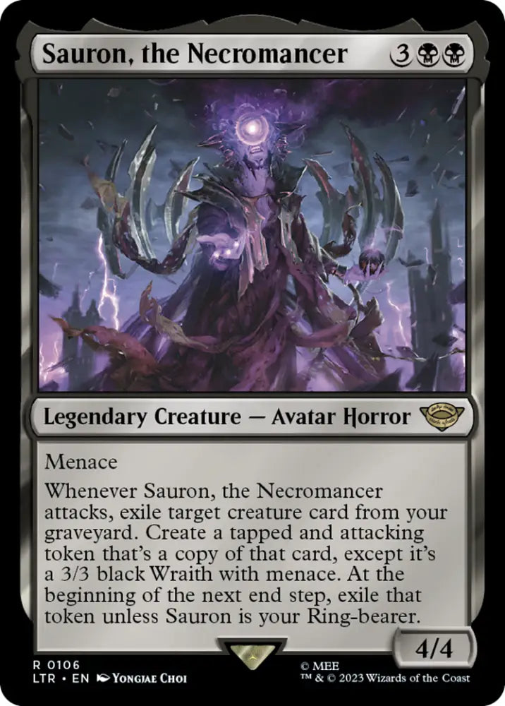 Sauron the Necromancer [The Lord of the Rings: Tales of Middle-Earth] - MTG Single