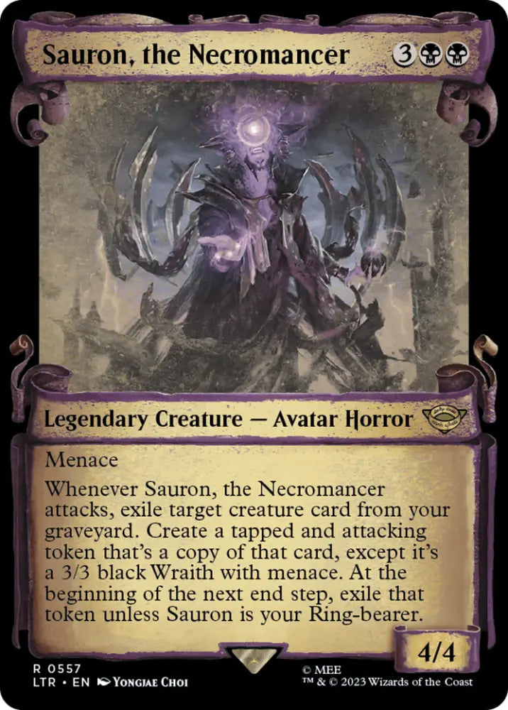 Sauron the Necromancer [The Lord of the Rings: Tales of Middle-Earth Showcase Scrolls] - MTG Single