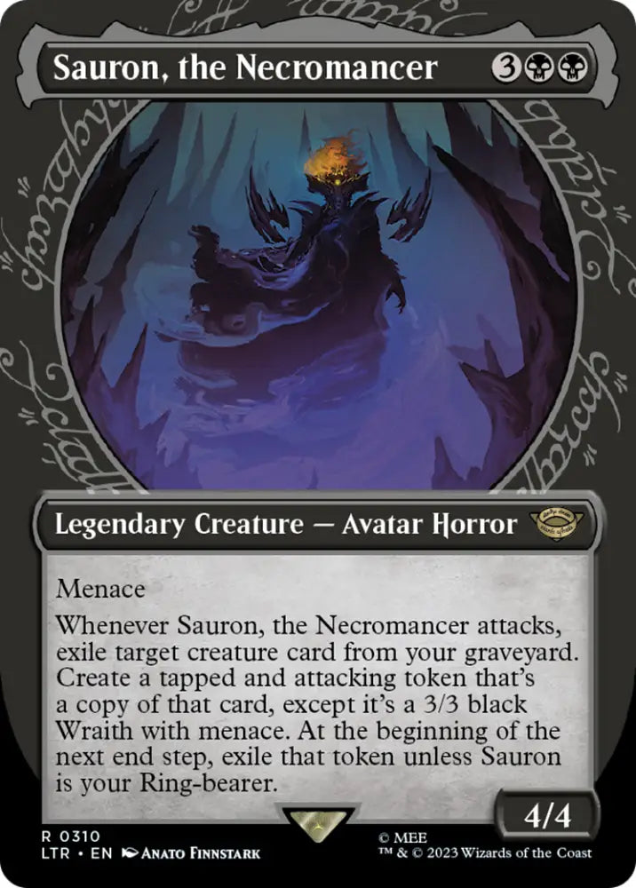 Sauron the Necromancer (Showcase Ring Frame) [The Lord of the Rings: Tales of Middle-Earth] - MTG Single