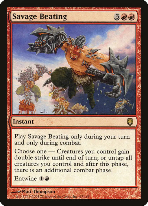 Savage Beating [Darksteel] - MTG Single