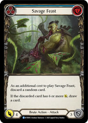 Savage Feast (Blue) [Welcome to Rathe Unlimited] Unlimited Rainbow Foil - Flesh And Blood Single