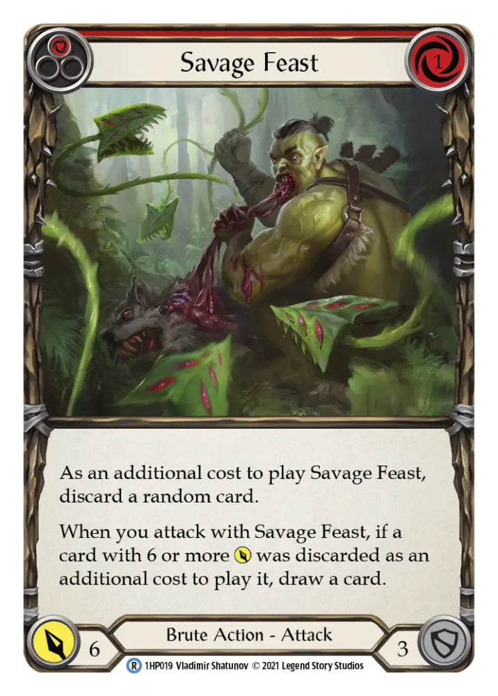 Savage Feast (Red) [1HP019] (History Pack 1) - Flesh And Blood Single